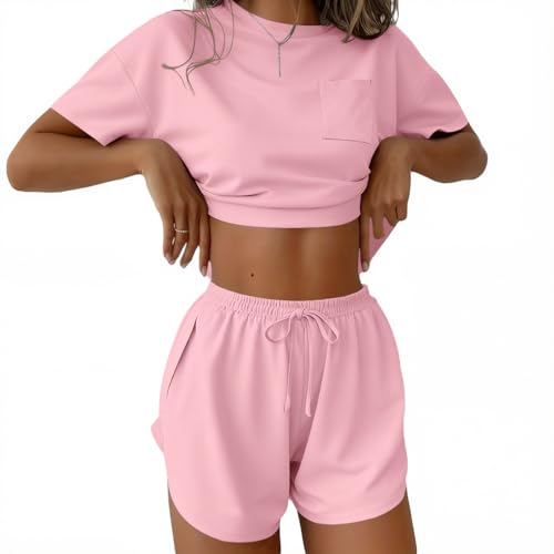 Image of Ekouaer Womens Pajama Sets Sexy Lounge Sets Side Split Short Pj Sets Cute Pjs 2 Piece Comfy Sleepwear Loungewear