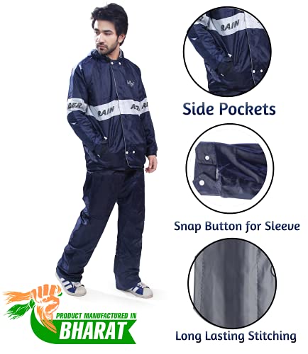 Bulfyss Men's Rain Coat with Pant 