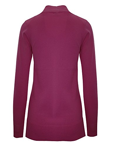 Image of Cielo Women's Solid Basic Open Front Pockets Knit Sweater Cardigan