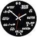 Zegar ścienny, Geek Equation Nerdy współczesny czarny okrągły zegar Home Decor Student nauczyciel unikalny prezent do salonu, sypialni