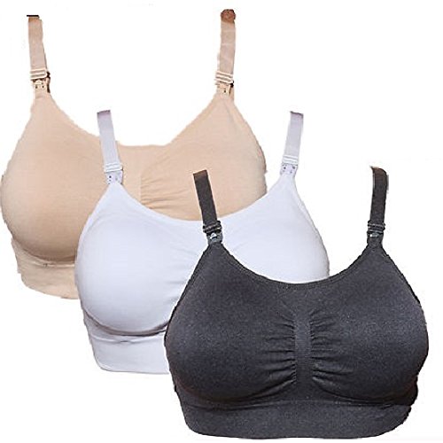 BabyTENS - Sujetador premamá y de Lactancia - para Mujer Packung Von Allen 3