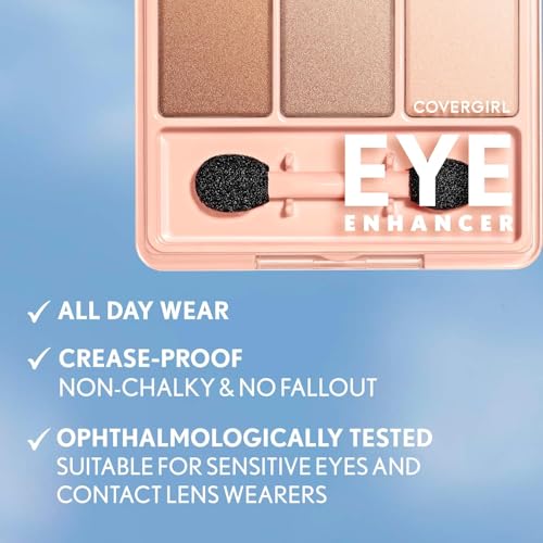 COVERGIRL - Eye Enhancers 1-Kit Eyeshadow, silky, sheer formula, double ended applicator, 100% Cruelty-free