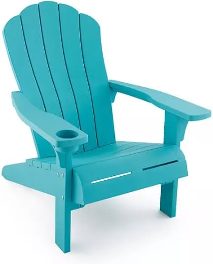 Generic Outdoor Everest Adirondack Chair with Integrated Cupholder (Teal)