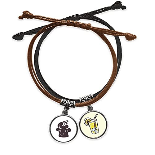 Bracelet corde la Glace Noire Silhouette pour vos sorties et soirées