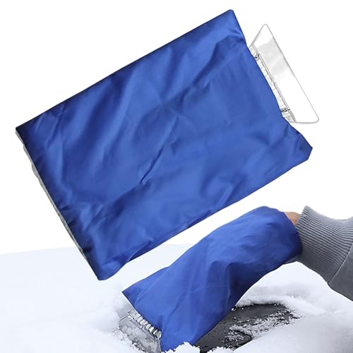Tewzafiya Rascador de hielo para parabrisas delantero del coche, herramienta de limpieza a prueba de arañazos para escarcha en ventanas de cristal