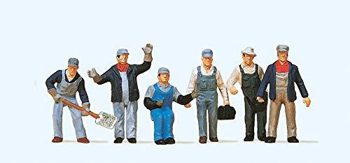 Preiser 10453 Us Freight Train Personnel (6)