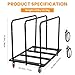 Folding Table Cart, Panel Cart with Swivel Wheels, Heavy Duty Planer cart with 1800LBS & 10 Table Capacity for Party, Banquets, Conferences, and Events