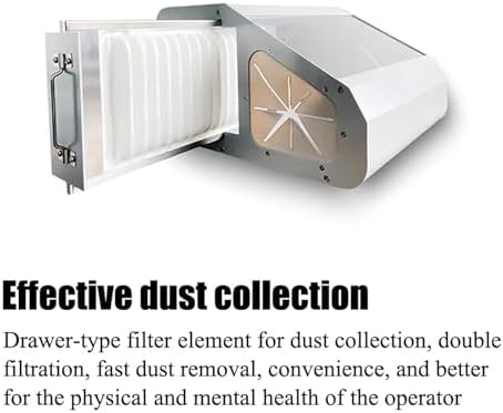 LED Dental Sandblasting Dust Box with Acrylic Window Minimize Dust Damage for Enhanced Aesthetics & Precision Crafting in Dentistry