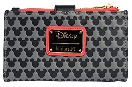 Loungefly Disney Mickey Mouse Faux Leather Wallet Snap Flap Clutch #TOP1