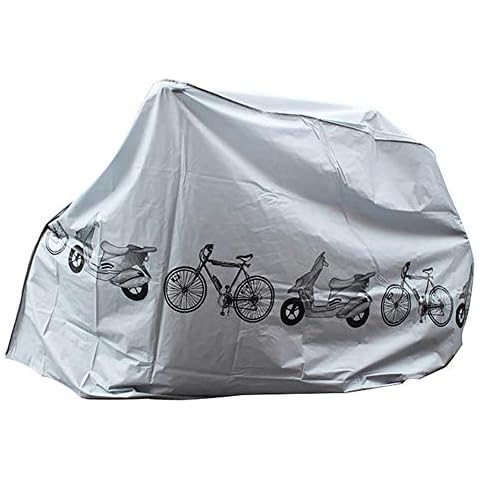 Hainice Bike Covers Dust Rain Uv Protection Waterproof Bicycle Cover Road Bike Cover Indoor Outdoor Bike Accessories For Mountain Bike/Road Bike Storage With Lock-Holes Storage Bag Grey Cover