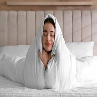 Double Duvet Quilt Protector Zippered Anti Allergy 78x78 inches Cover Soft Anti Dust Mite Bed Bug Safe Anti Microbial Non Slip Quiet Breathable Non Noisy