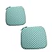 PLUS HOME Cojines de Silla 39x39x3cm Pack 2-4 Unidades (2 Unidades, Verde Topo)