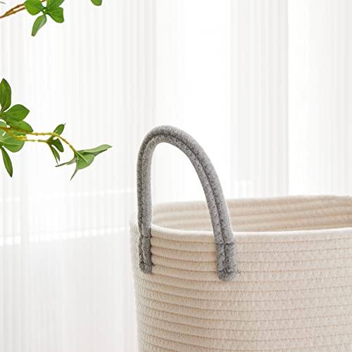 Panier à linge 100L en corde tissée VIPOSCO bicolore - 4