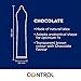 Control Chocolate - Caja de condones con aroma y sabor a chocolate,...