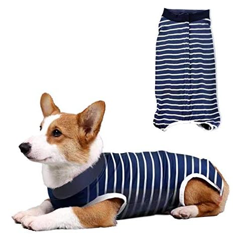 L7HWDP Dog Surgery Recovery Suit Puppy Medical Vest, Dog Surgical Suit,After Surgery Wear, Home Indoor Pets Clothing (M) Cover