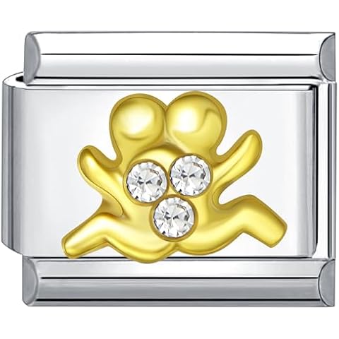 Quiges Module de breloque style italien 9 mm Cover