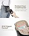 befen Genuine Leather Black Small Crossbody Bags for Women, Woman Cell Phone Cross body Purse Bag with RFID Blocking Card Slots