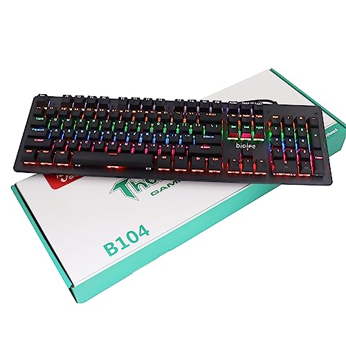 Teclado mecánico Denash3us5w9mefc-BL USB RGB