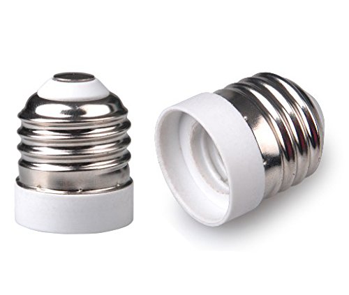 E-SimpoR E26 to E17アダプター、E26?E17ランプベースコンバータ、UL承認、あなたがE26ソケット/ホルダーにE17ランプをインストールすることができ (6)