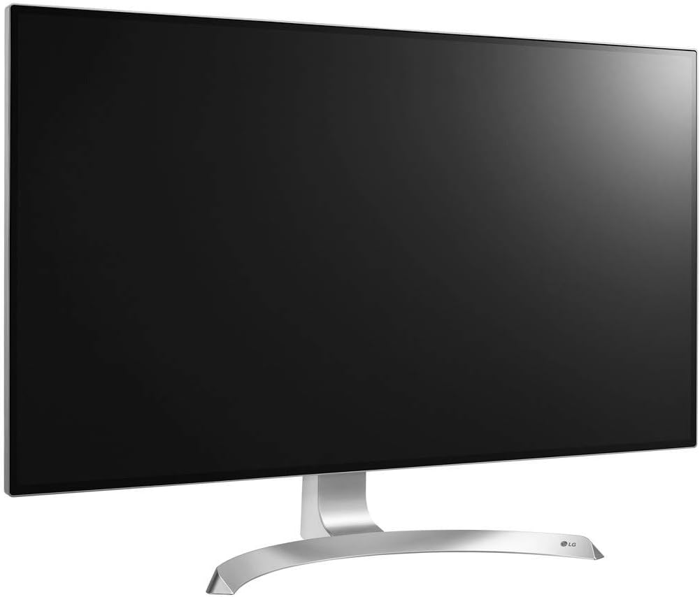 LG 32UD99-W Monitor 32” UHD 4K IPS Display (3840 x 2160) IPS Display, HDR10, DCI P3 95% Color Gamut, Thin Bezel Design, Height and Pivot Adjustable – Silver/White