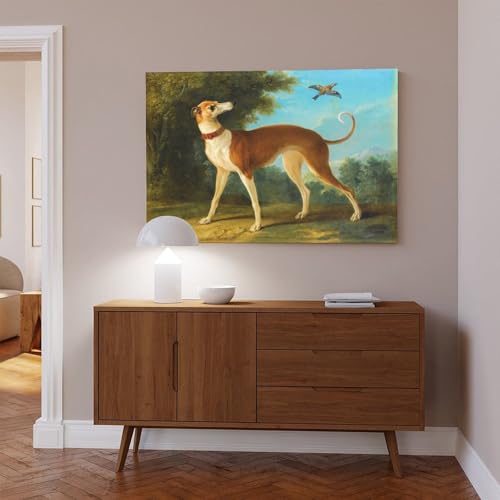 Impression sur toile Greyhound Oudry décoration murale de bureau pour une ambiance studieuse - 6