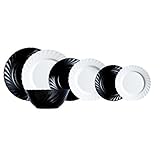 Fabricada en vidrio negro Luminarc Vajillas combinadas, Centimeters