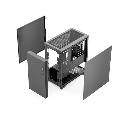 Image of Rosewill Micro ATX Mini Tower Desktop Computer Case | Pre-Installed 400W Power Supply | 1 x 120mm PWM Fan | 240mm & 280mm AIO Support | 2 x USB 2.0 | 2 x USB 3.0 | Gaming & Office PC - FBM-X5
