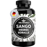 Sango Meereskoralle Kapseln - 180 Stück (2 Monate) - hochdosiert mit 660mg...