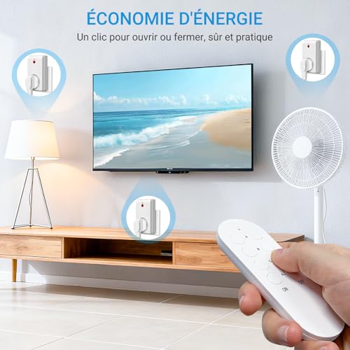 Prise télécommande sans fil 80M pour éteindre les appareils cachés ou éloignés