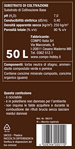 COMPO SANA Terriccio per Rose, per Rose in Vaso o