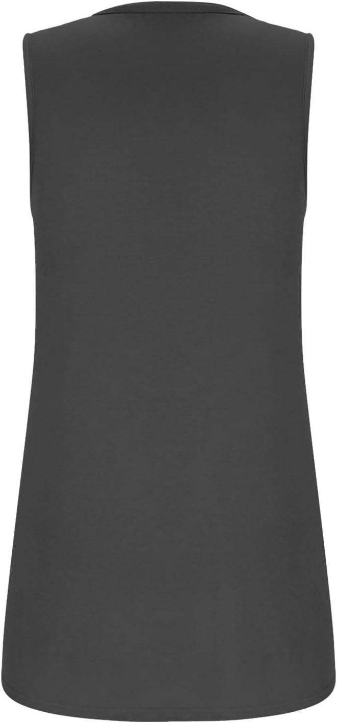 Womens Summer Tank Tops Loose Fit Pleated Square Neck Sleeveless Shirts Flowy Blouse Vacation Going Out Basic Tee