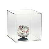 Source One Premium Clear Acrylic Display Case, Available with Additional Base (4 Inch Cube, Clear Ba