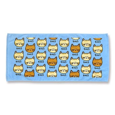 OKUTANI CORPORATION おえかきさん タオル ちゃとらさん約34×75cm コットン100%