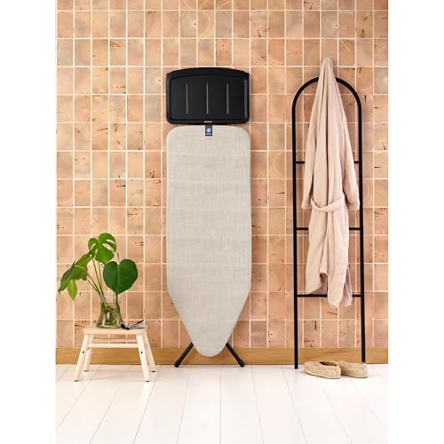 Table à repasser pliable Brabantia Taille C large 124x45 support fer à vapeur coton gris - 8