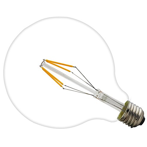 15 stuks Edison gloeilamp, grote led-lamp, G125 (φ125 mm), met E27-fitting flexibel filament, warmwit (2200 Kelvin), 360… - Afbeelding 4