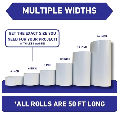 Image of Eagle 1 Aluminum /Vinyl Siding Coil (Multiple Sizes) Each Roll Includes Free 1.25 inch Matching Stainless Steel Trim Nails - Fascia Cover- Aluminum Flashing Roll (8 inch x 50 FT, White Woodgrain)