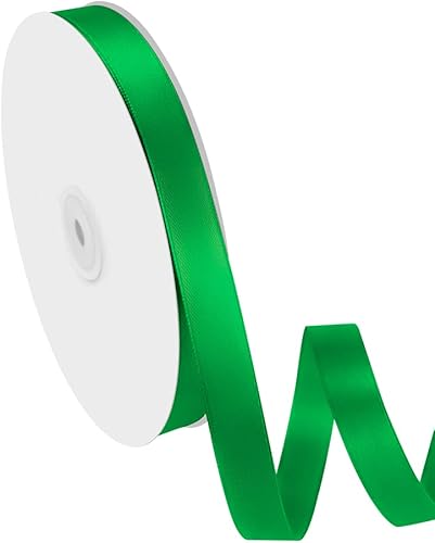 Cinta de tela satinada de 58 pulgadas de ancho x 100 yardas, cinta verde perfecta para el día de San Patricio, lazos de bricolaje, guirnaldas,