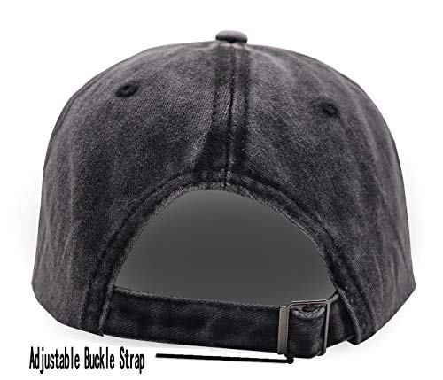 Bigfoot Is Real And He Tried To Eat Hat, Funny Sasquatch Gifts For Men Women, Adjustable Vintage Denim Dad Baseball Cap (Bigfoot Is Real And He Tried To Eat My Ass-Black, One Size) #TOP6