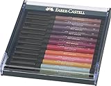 erdfarben geruchsneutral Faber-Castell 267422 - Tuschezeichner Pitt Artist Pen, 12er Packung, Erdfarben
