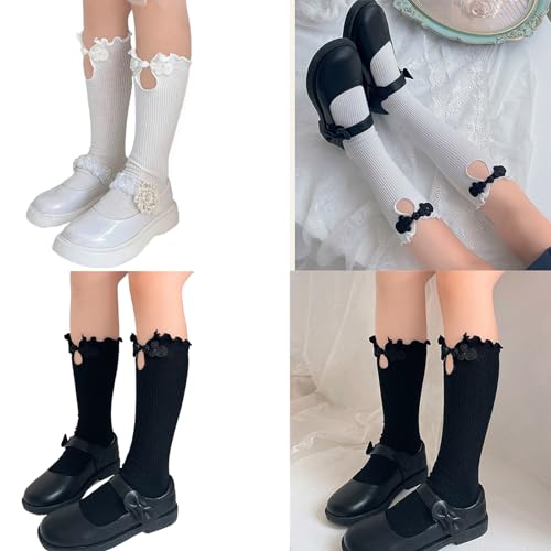 Calf Socks for Girls 3-13 Year High Boot Socks Leg Stockings Breathable Fashion Loose Socks Leg Warmer Stockings2