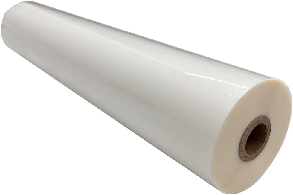 INTBUYING BOPP 656FT x 17.3IN Glossy Thermal Roll Laminating Film for A2 Laminating Machine Hot Roll Laminating Film Compatible Paper PVC PET Film Aluminum Sheet