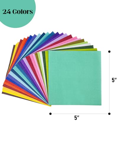 Surprisist SU10INSOLIDNAPKIN4SERIES120 24 Colors Cocktail Napkins 5 * 5Inch Disposable Beverage Napkin Paper thumb #4
