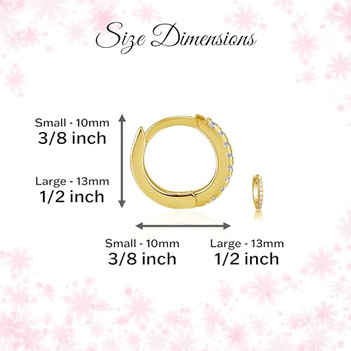 Image of Cherished Moments Hoop Earrings, .925 Sterling Silver or 14k Gold-Plated