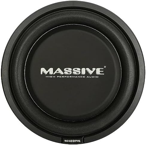 Massive Audio UFO10 10 Inch Shallow Subwoofer - High Powered 600 Watt Shallow Mount Subwoofer 2.5 inch Voice Coil and Dual 4 Ohm. Thinnest Car Subwoofer with a Clean Deep Bass Sound! Sold Individually