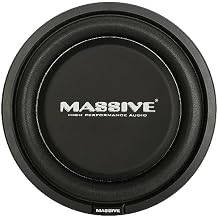 Massive Audio UFO10V2 10 Slim Subwoofer | 600W Max, 300W RMS, Dual 4 Ohm, Shallow Mount Design, Powerful Low-Profile Woofer for Tight Spaces & Deep Bass Car Audio Systems