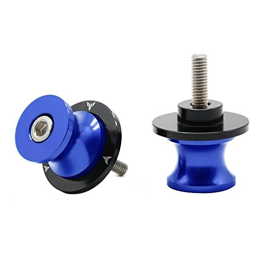 2 pcs M6 Motorcycle tilting aluminum CNC Slider Spools motorcycle bolts accessories Arms Para Yamaha MT01 MT-01 MT03 MT-03 MT-125 MT09 MT-09 MT10 MT-10 Azul