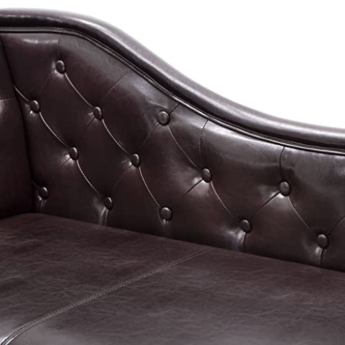 Image of Lazy Couch and Reclining Sofa /Recliner Chaise Longue /Fabric recliners /for Bedroom /Living Room /Office Reception Recliner Lounge Sofa and Armchair (Balck Leatherette)