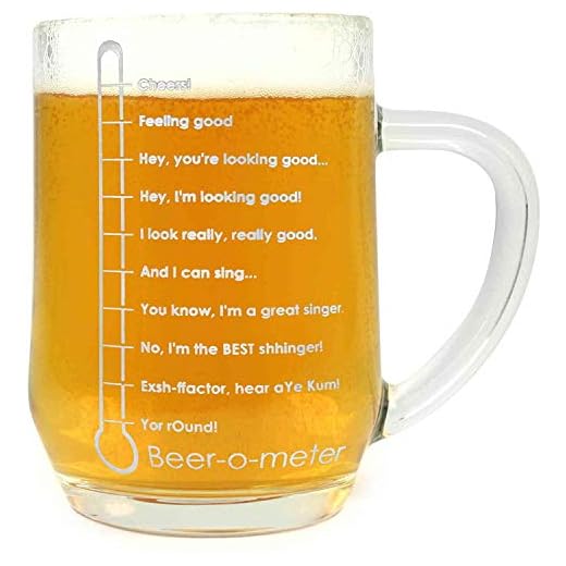 Arcoroc öl-O-meter härdad halv pint ölglas tankard