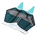 2025 New Horse Fly Mask, Pony Fly Mask with Cover Uv Protection, Adjustable Knit Fabric and Mesh Breathable Design Large Eye Space Standard Comfortable Fit for All Horses ﻿ (Blue, M)