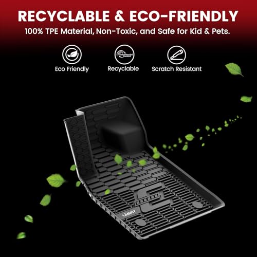 Image of LASFIT Floor Mats for Ford Mustang Mach-E 2021 2022 2023 2024 2025 2026